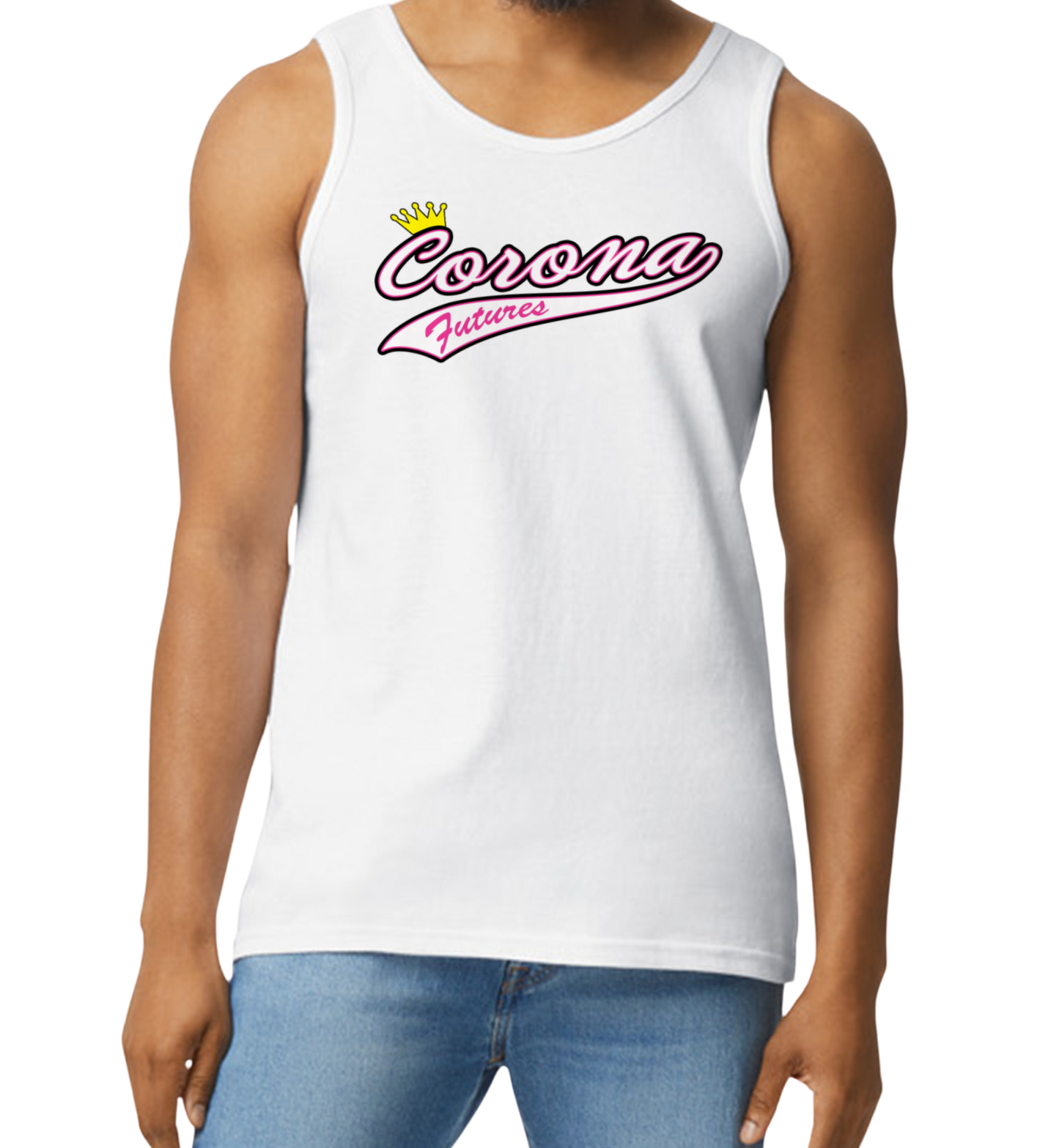 Corona Futures Men's Tank Top - White (Style 2)