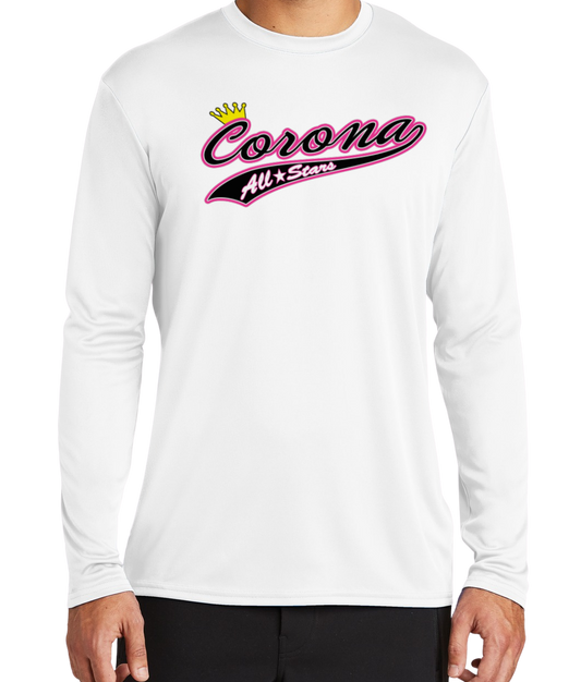 Corona All Stars Dryfit L/S Shirt - White (Style 3)