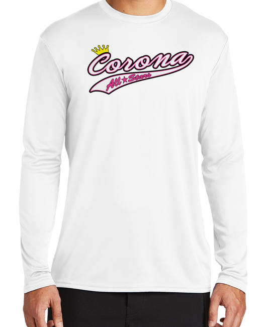 Corona All Stars Dryfit L/S Shirt - White (Style 2)