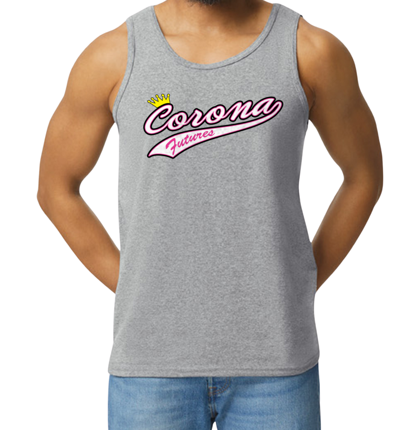 Corona Futures Men's Tank Top - Gray (Style 2)