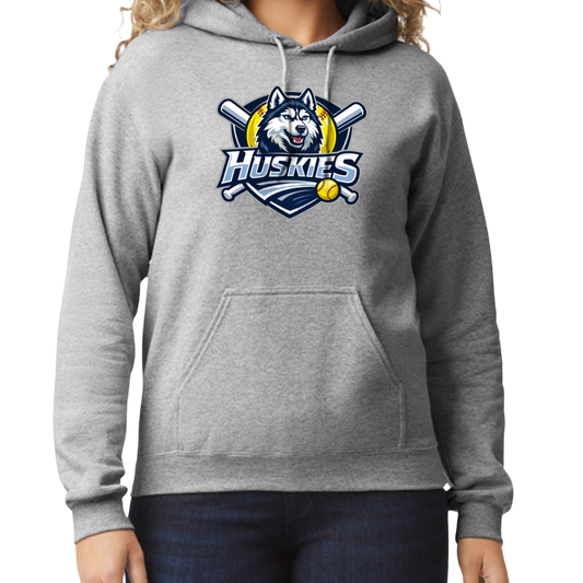 Huskies Pullover Hoodie - Gray