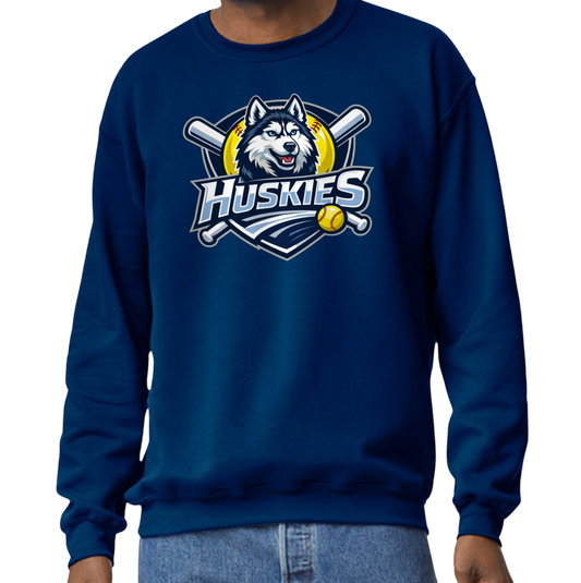Huskies Crew Sweatshirt - Navy