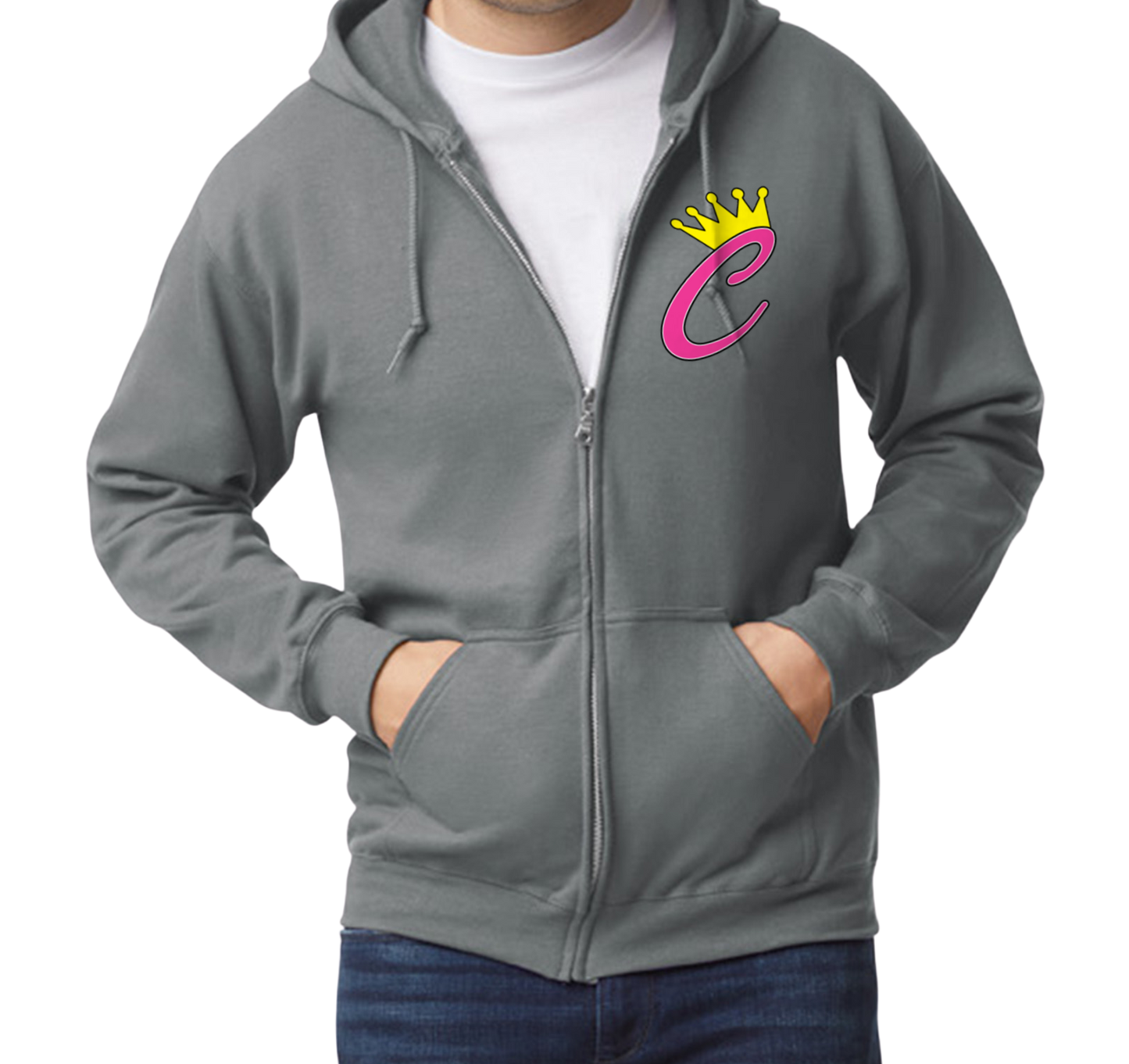 Corona All Stars Zip-Up Hoodie - Gray