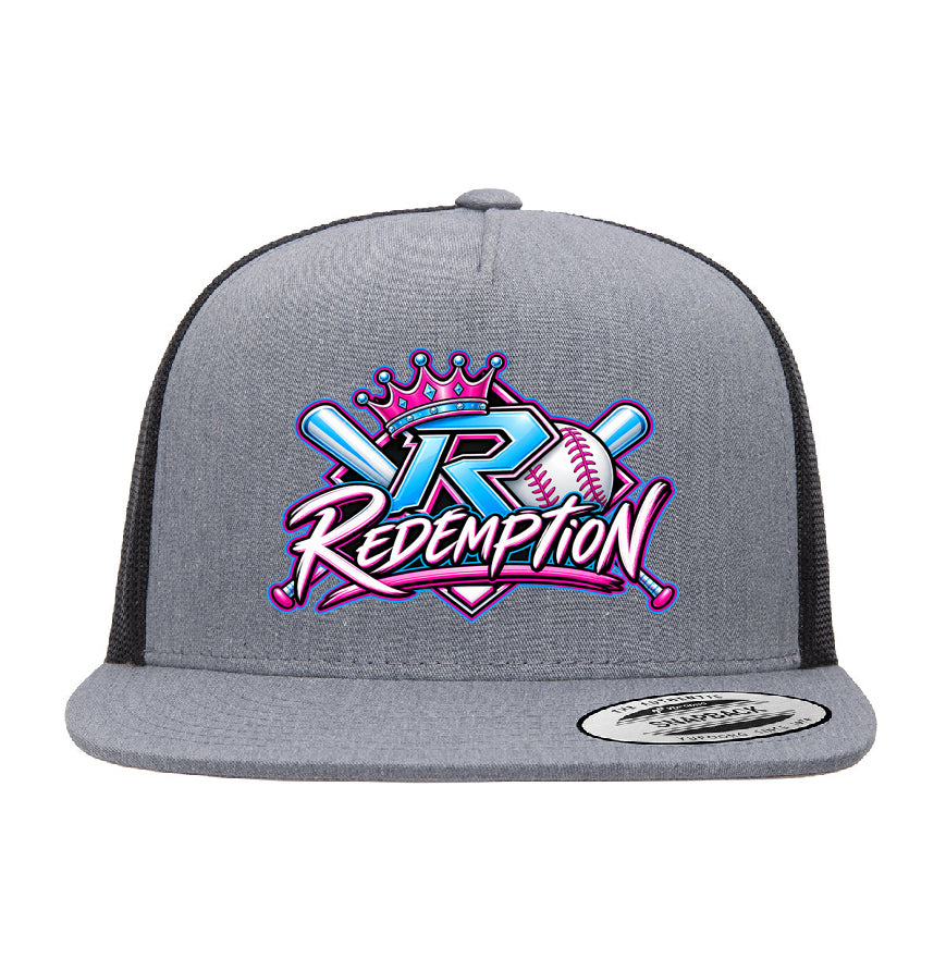Redemption Snapback Trucker Hat - Gray/Black