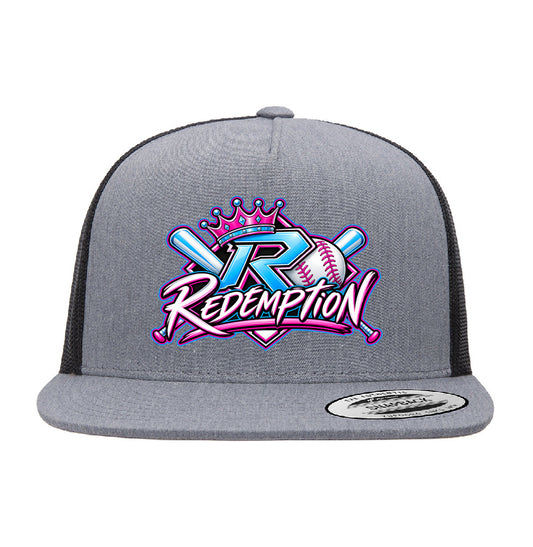 Redemption Snapback Trucker Hat - Gray/Black