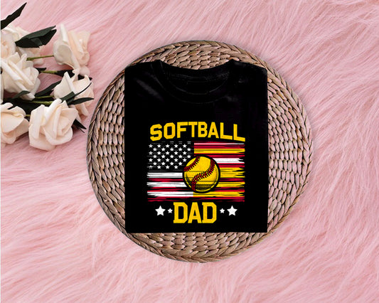 Softball Dad Softstyle T-Shirt (Multiple Colors)