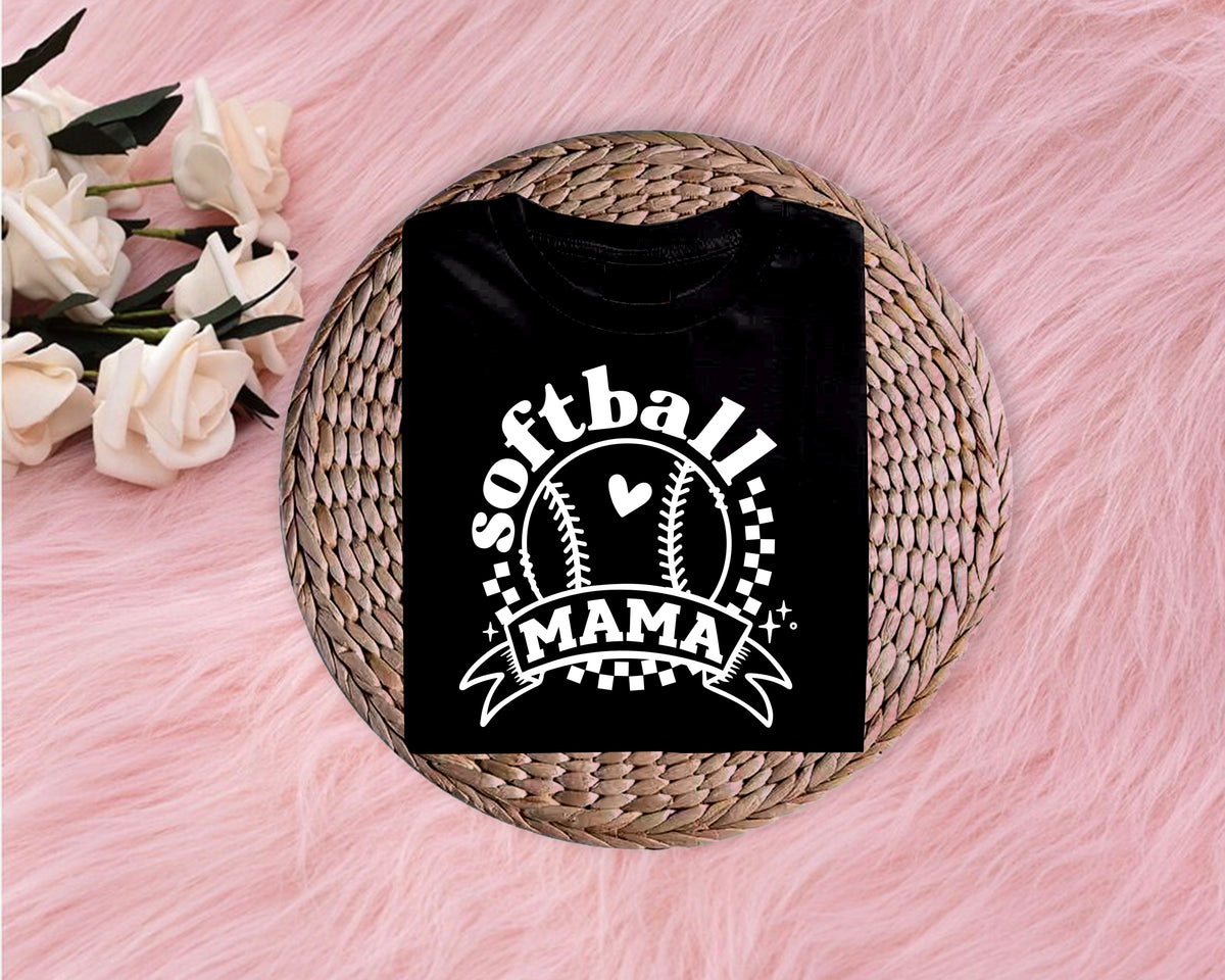 Softball Mama Softstyle T-Shirt (Multiple Colors)
