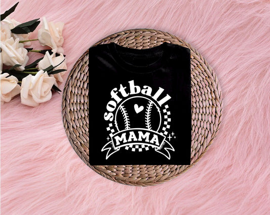 Softball Mama Softstyle T-Shirt (Multiple Colors)