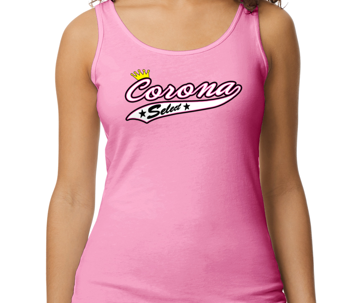 Corona Select Softstyle Women's Fitted Tank Top - Pink