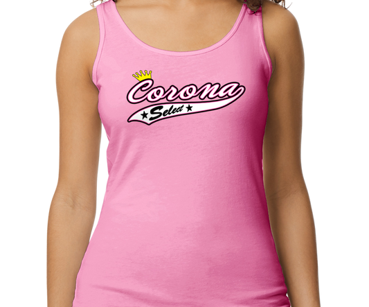 Corona Select Softstyle Women's Fitted Tank Top - Pink