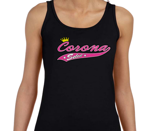 Corona Select Softstyle Women's Fitted Tank Top - Black (Style 1)