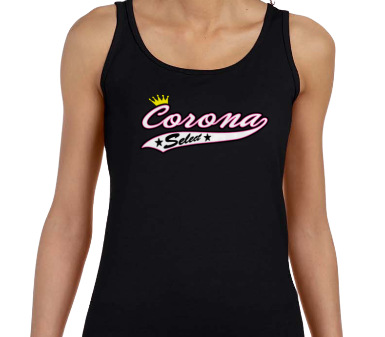 Corona Select Softstyle Women's Fitted Tank Top - Black (Style 2)