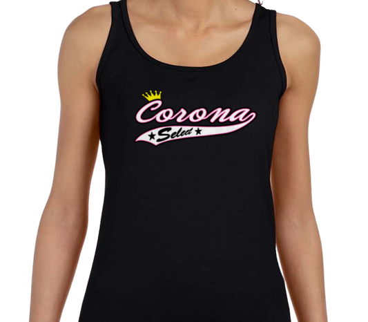 Corona Select Softstyle Women's Fitted Tank Top - Black (Style 2)