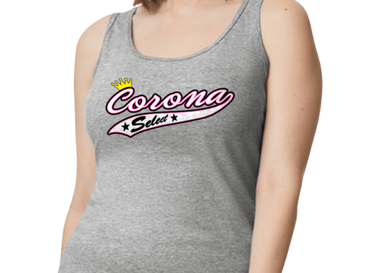 Corona Select Softstyle Women's Fitted Tank Top - Gray (Style 2)