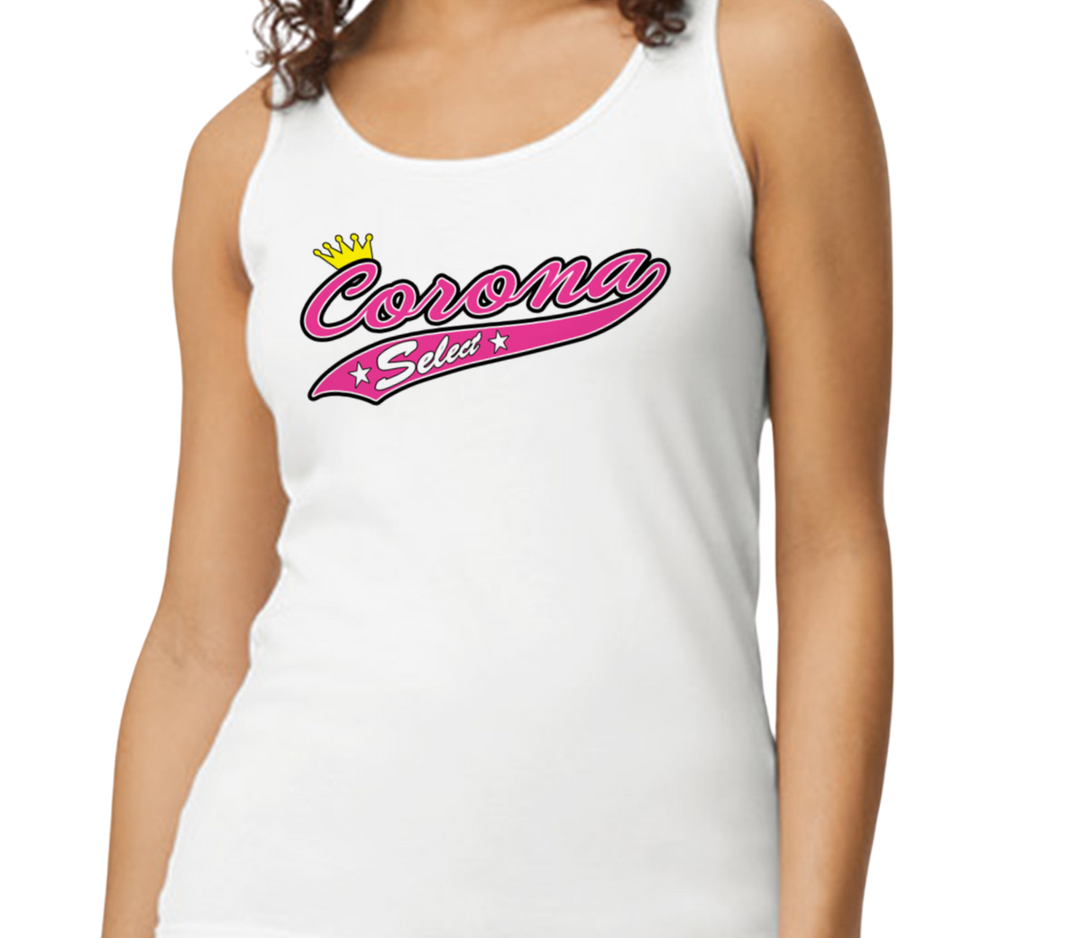 Corona Select Softstyle Women's Fitted Tank Top - White (Style 1)