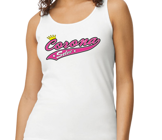 Corona Select Softstyle Women's Fitted Tank Top - White (Style 1)