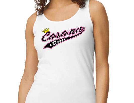 Corona Select Softstyle Women's Fitted Tank Top - White (Style 3)