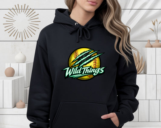 Wild Things Pullover Hoodie - Black