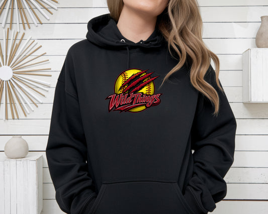 Wild Things Pullover Hoodie - Black