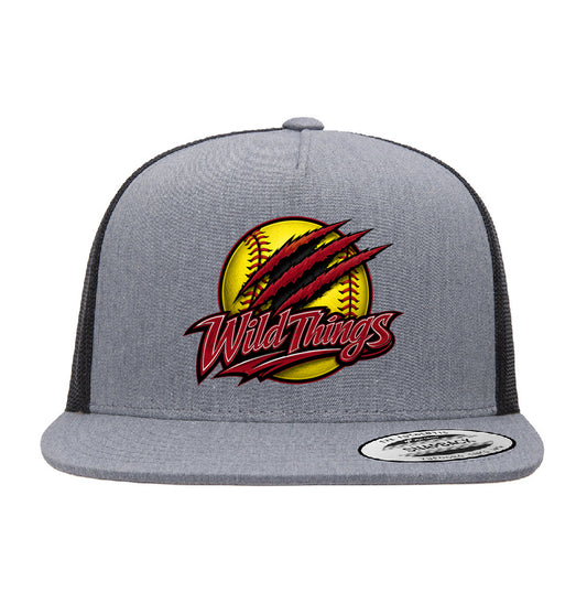 Wild Things Snapback Trucker Hat - Gray/Black